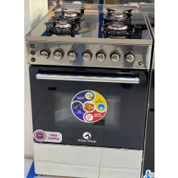 4 شعلة | 60×60 | وايت ويل استيل زجاجي